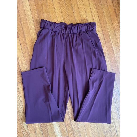 Lululemon Stretch High-Rise Pant 7/8 Length Size 8 Mulled Wine VGUC - Picture 3 of 8